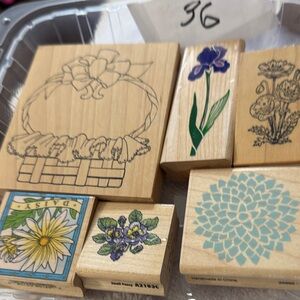 Stampin' Up! and other rubber/wooden Floral Stamps